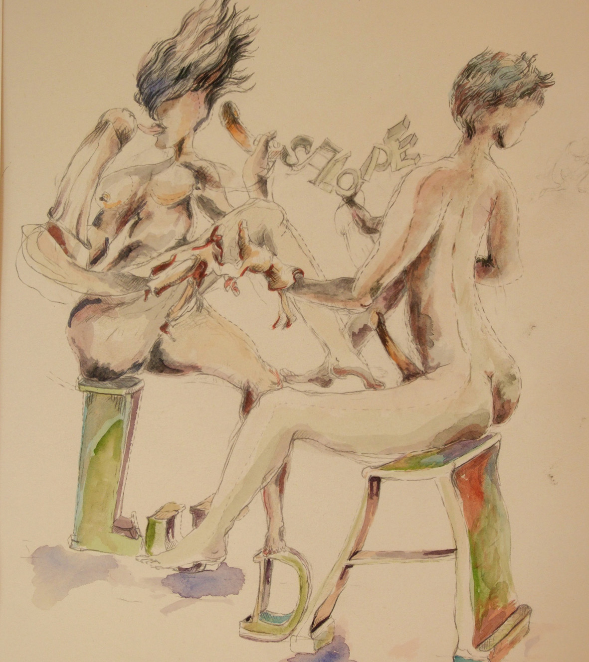 Zeichnung aus Serie „Luda“ von Barbara Thaden runge